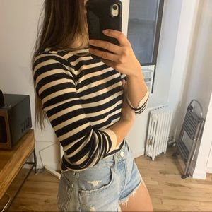 Rag & Bone Striped Merino Wool Sweater